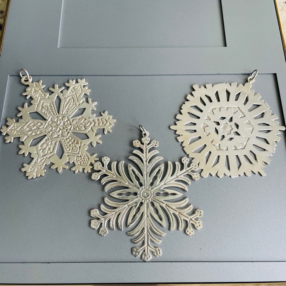 1972 MMA Metropolitan Museum Art SNOWFLAKE Tree ORNAMENT PENDANT STERLIN… - Picture 5 of 6